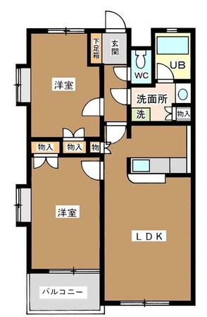 江戸川駅 徒歩3分 1階の物件間取画像